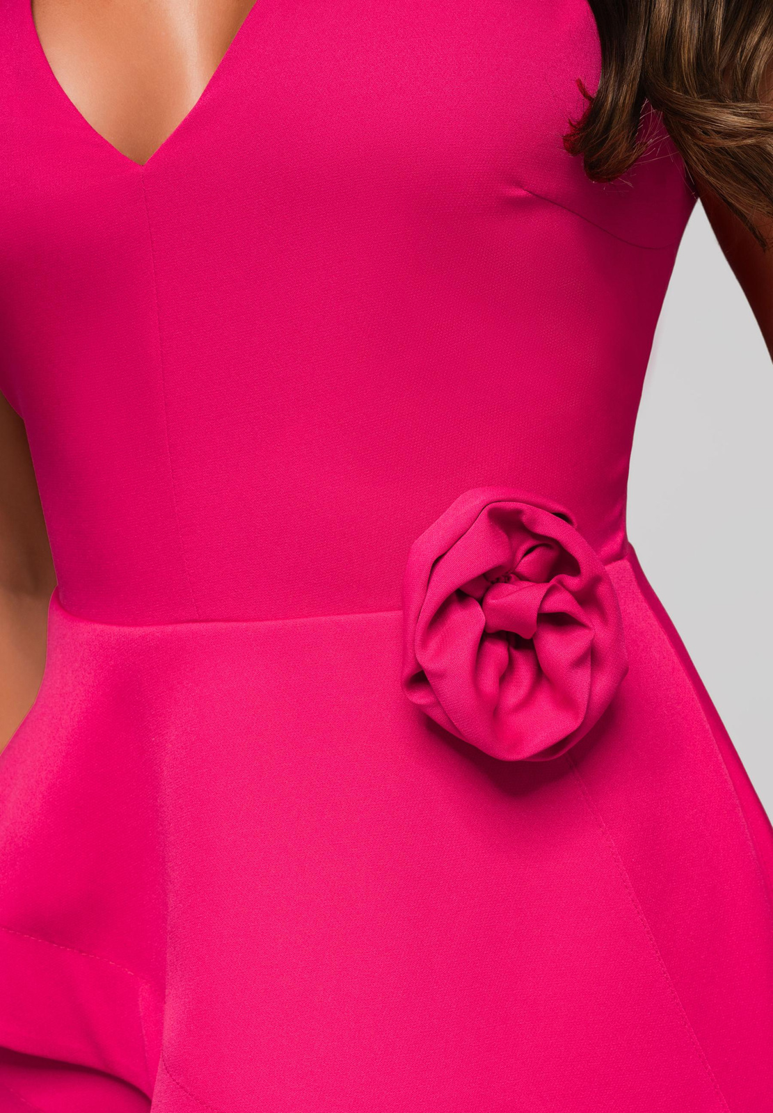 Larica naiste maani ulatuv peplum-detailiga maksikleit - Image 10