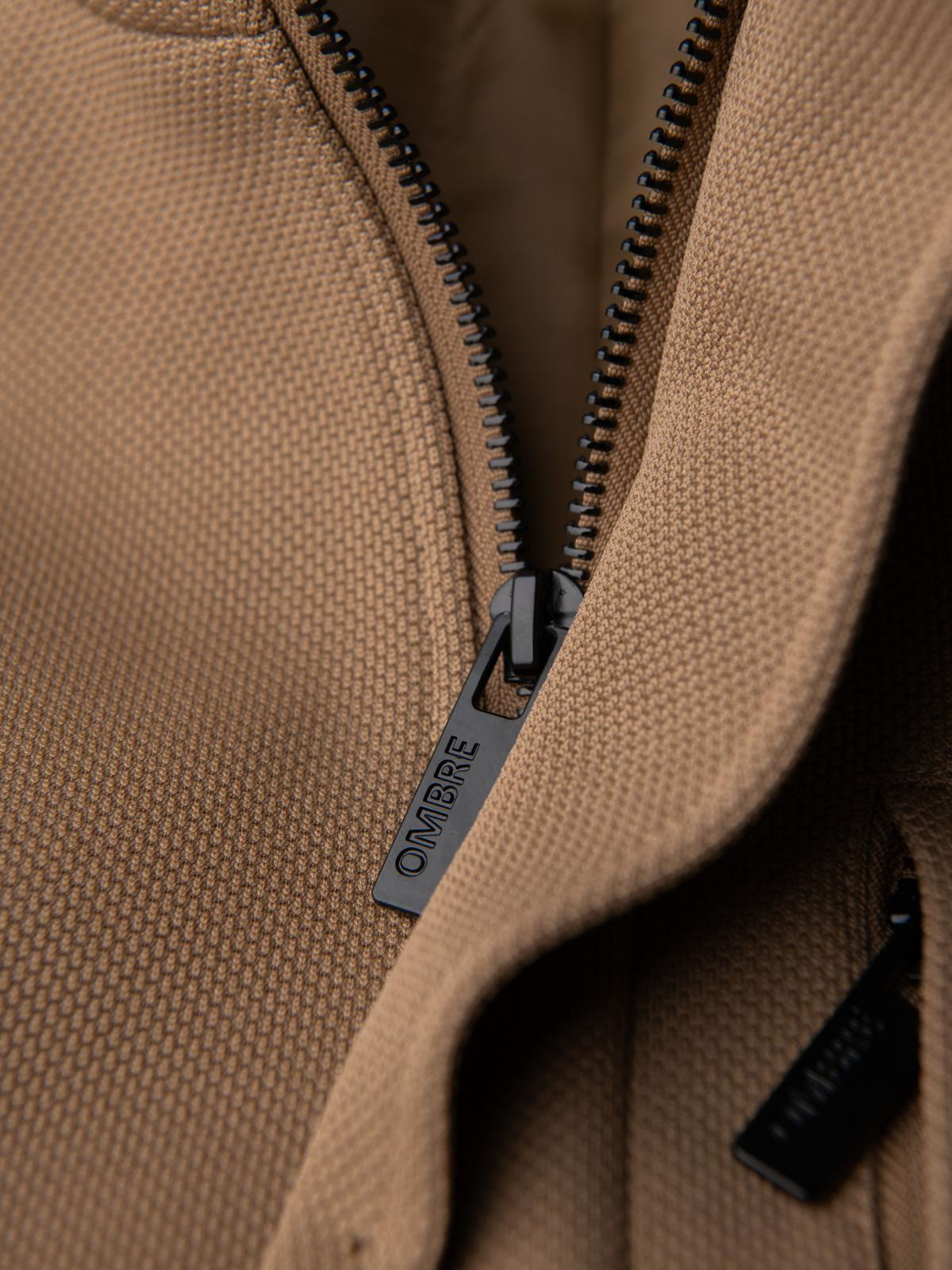 Meeste mantel püstkrae ja peidetud nööpkinnitusega Ombre Clothing - Image 30