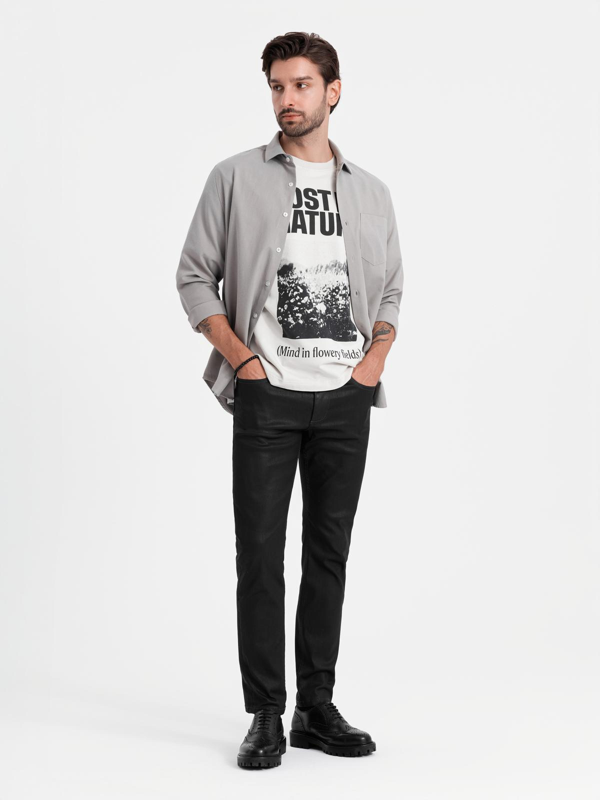 Meeste rinnataskuga triiksärk Ombre Clothing Regular Fit - Image 3