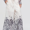 Ombre Clothing naiste laiad vabaaja püksid dekoratiivse mustriga - Thumbnail Image 5