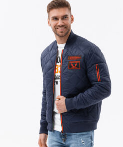 Meeste tepitud bomber-jope Ombre Clothing