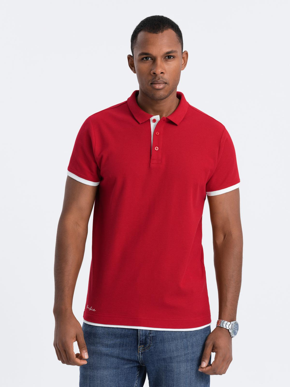 Meeste puuvillane polosärk Ombre Clothing - Image 58