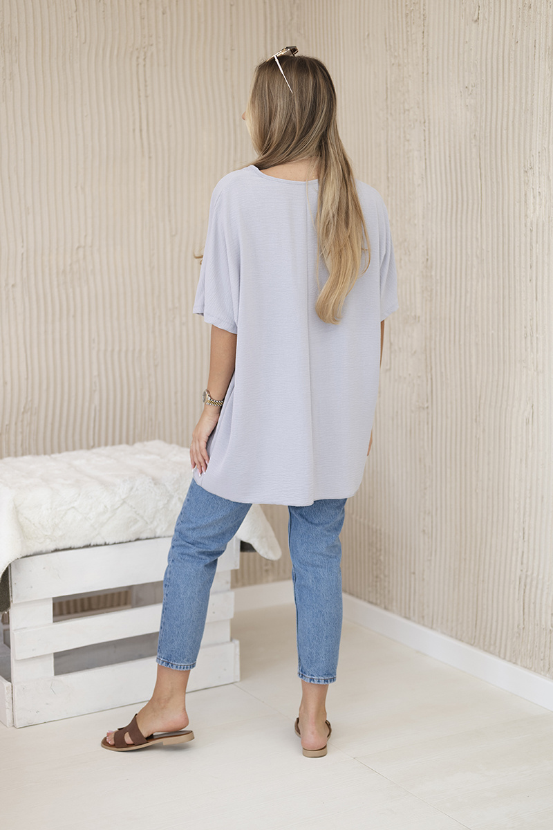 Kesi naiste oversize-lõikega pluus ripatsiga - Image 6