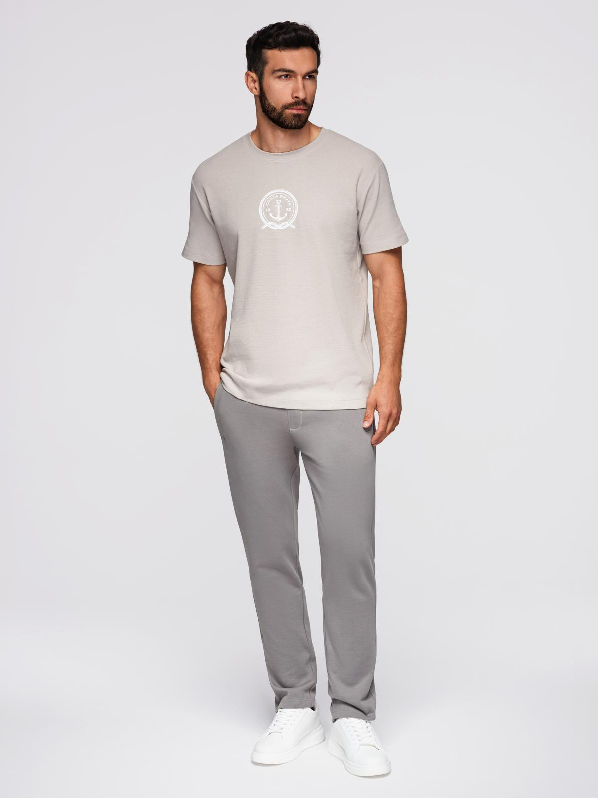 Ombre Clothing meeste puuvillased sirge lõikega dressipüksid - Image 45