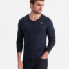 Meeste pikkade varrukatega V-kaelusega särk Ombre Clothing - Thumbnail Image 12