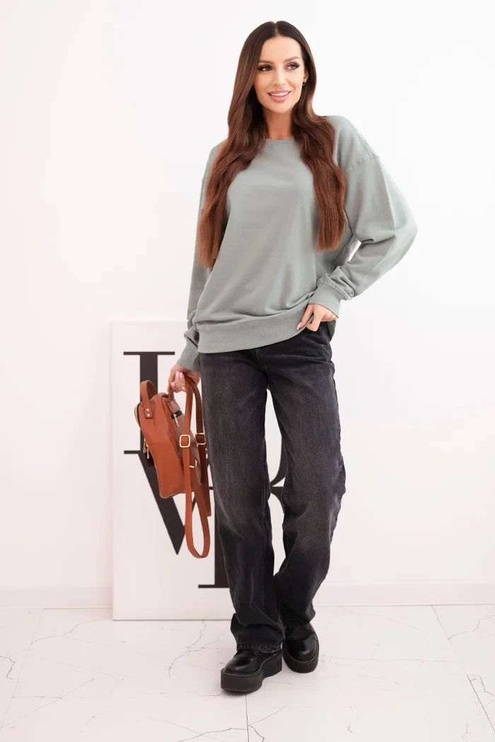 Kesi naiste puuvillane oversized dressipluus - Image 108