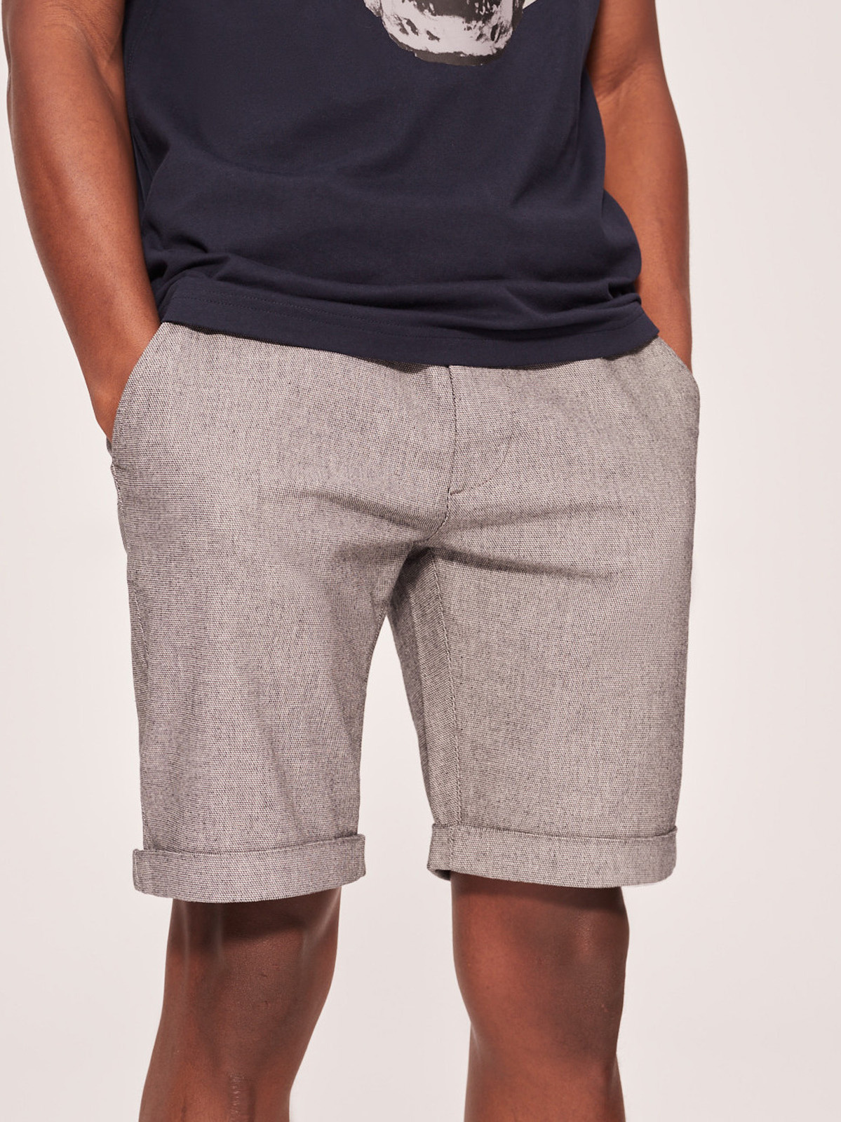 meeste lühikesed püksid prem shorts w426 - hall melanž - Image 2