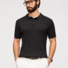 Meeste vertikaalse soonikkoega polosärk Ombre Clothing - Thumbnail Image 4