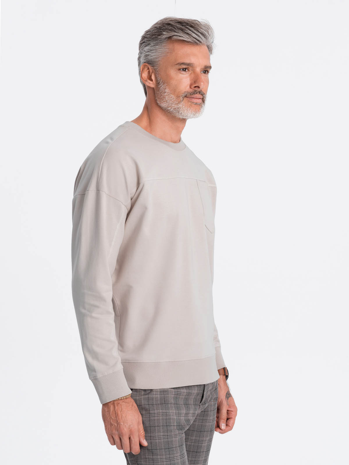 Meeste puuvillane dressipluus rinnataskuga Ombre Clothing - Image 5