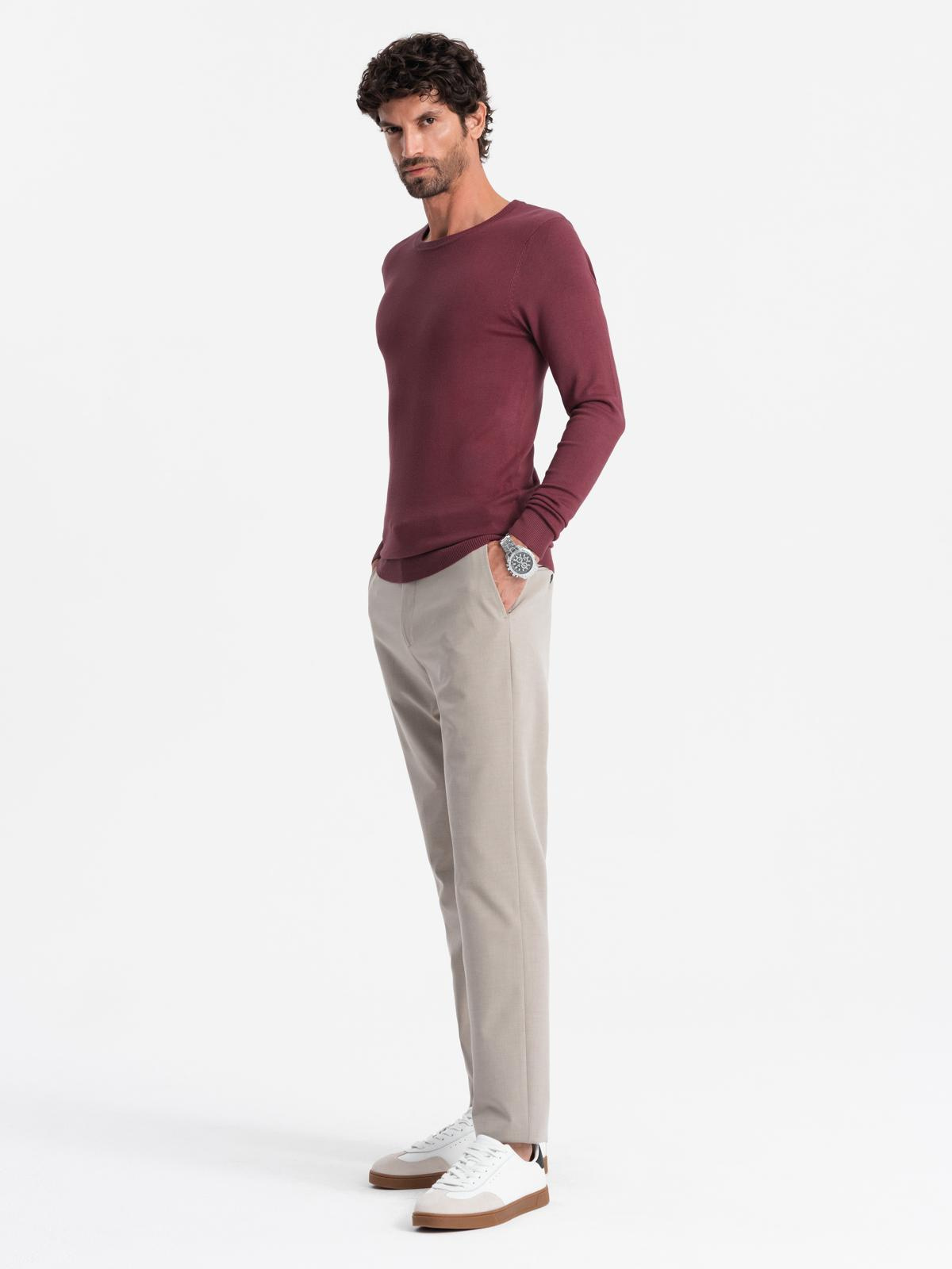 Ombre Clothing klassikaline ümara kaelusega meeste kampsun - Image 122