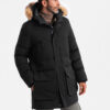 Meeste kapuutsiga talvejope Ombre Clothing - Thumbnail Image 12