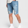Meeste teksapüksid Ombre Clothing rebitud detailidega - Thumbnail Image 14
