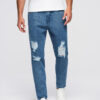 Meeste teksapüksid Ombre Clothing rebitud detailidega - Thumbnail Image 11