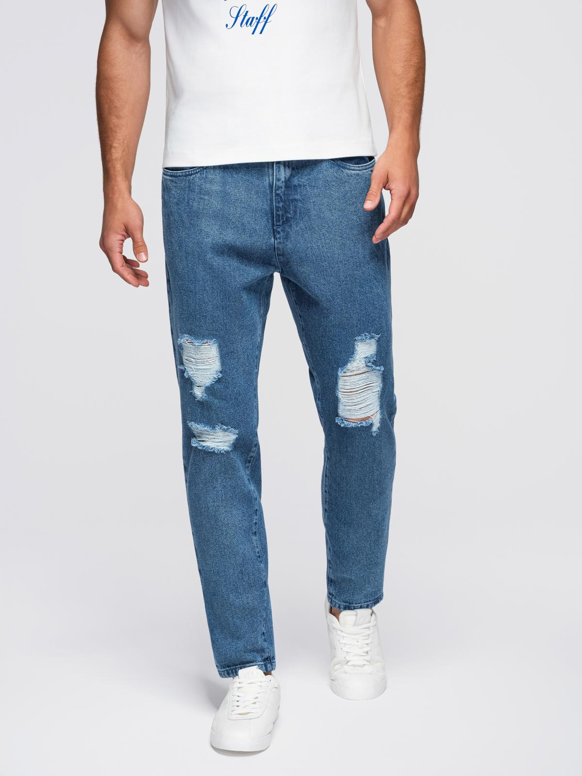 Meeste teksapüksid Ombre Clothing rebitud detailidega - Image 11