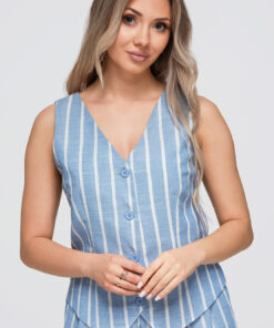 Ombre Clothing triibuline naiste vest