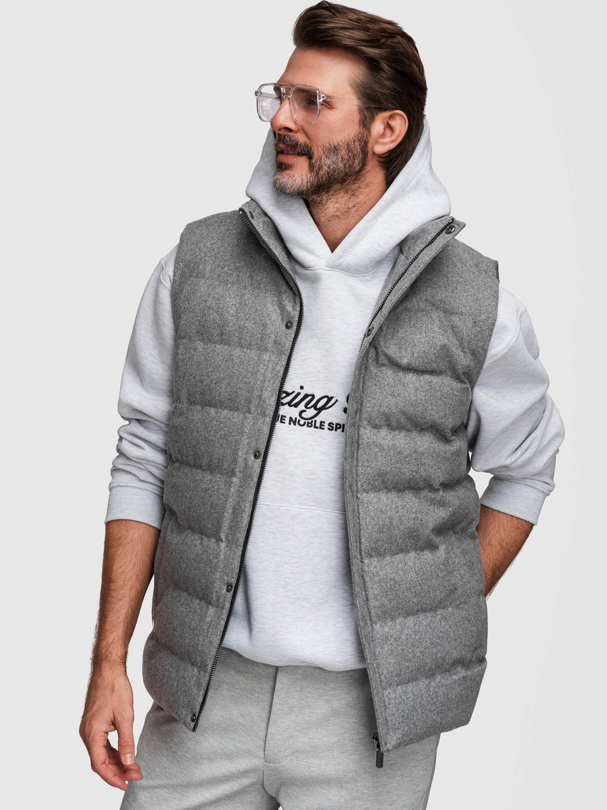 Meeste tepitud vest Ombre Clothing - Image 1