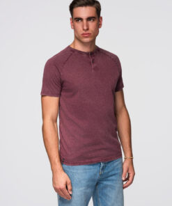 Ombre Clothing meeste nööpidega Henley T-särk