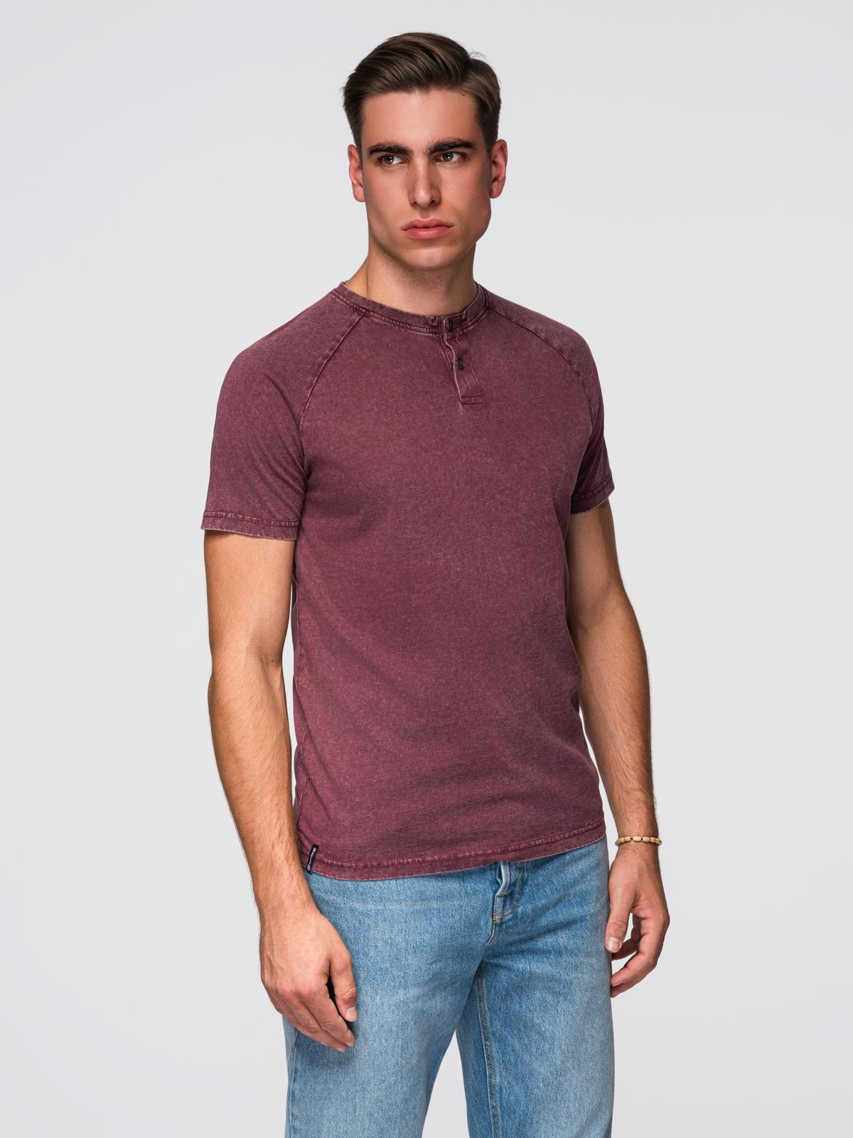 Ombre Clothing meeste nööpidega Henley T-särk - Image 16