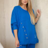 Naiste puuvillane oversize vabaajakomplekt Kesi - Thumbnail Image 11