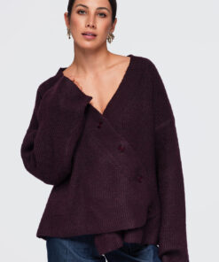 Ombre Clothing naiste asümmeetriline nööpidega kampsun