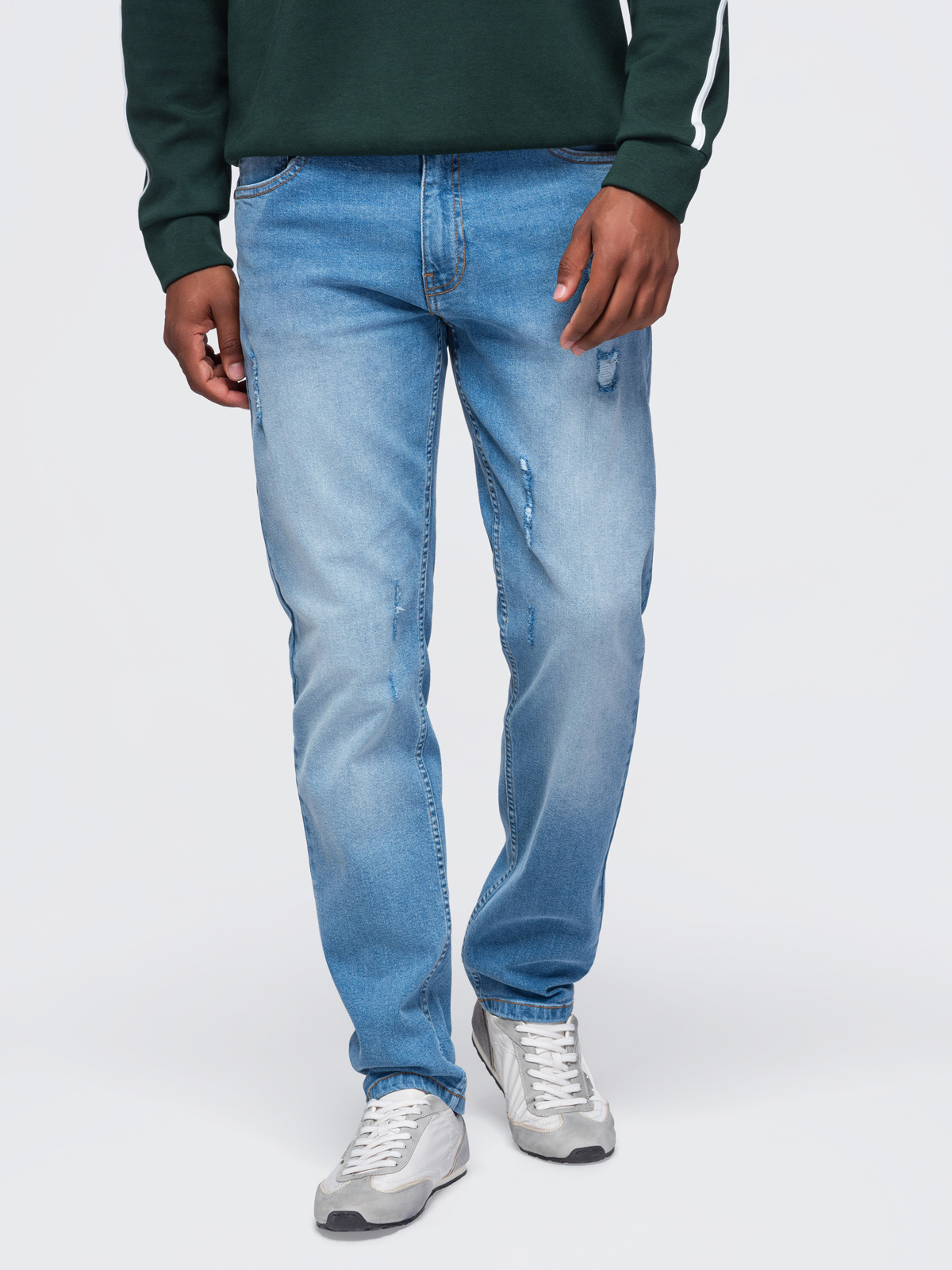 Ombre Clothing meeste teksapüksid kulutatud detailidega - Image 2