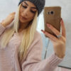 Naiste kootud talvemüts tutiga - Thumbnail Image 1