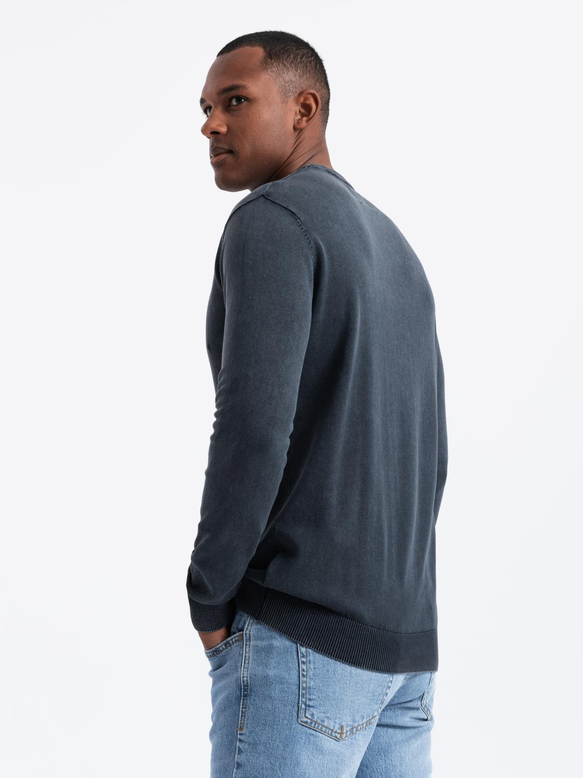 Ombre Clothing V-kaelusega meeste puuvillane džempr - Image 10