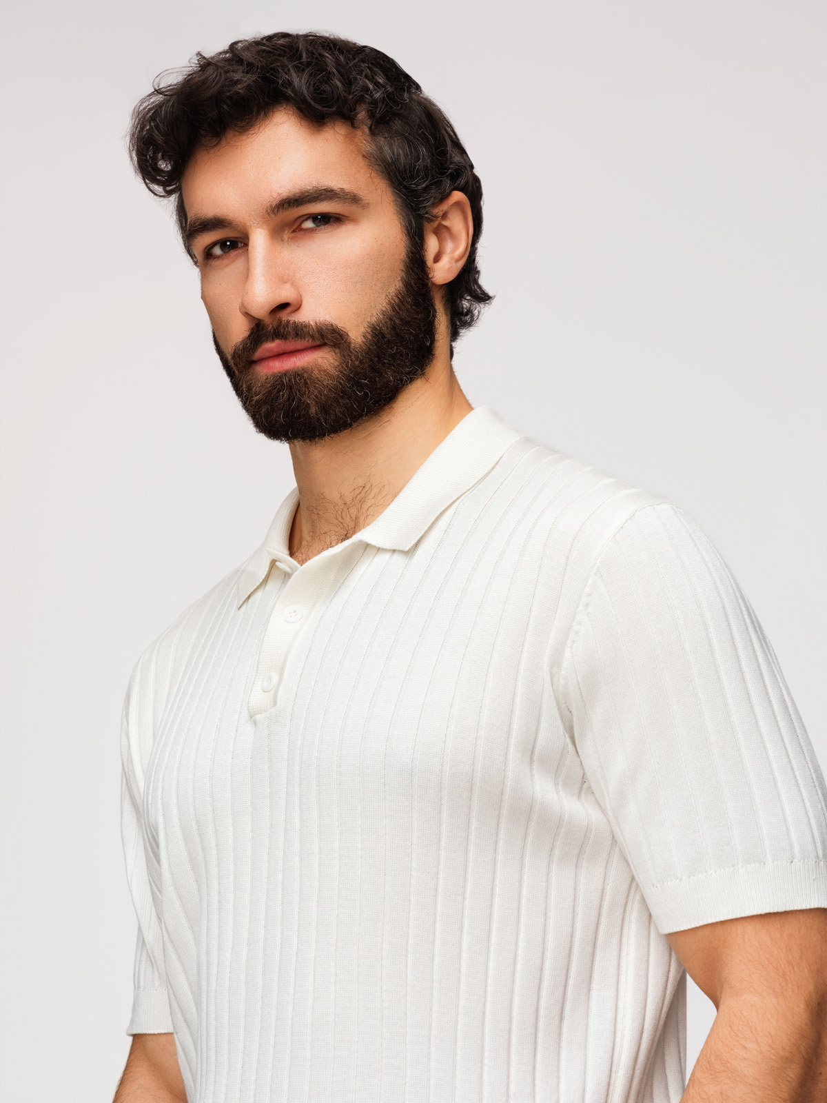 Meeste vertikaalse soonikkoega polosärk Ombre Clothing - Image 16