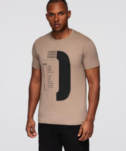Ombre Clothing meeste trükisega puuvillane T-särk