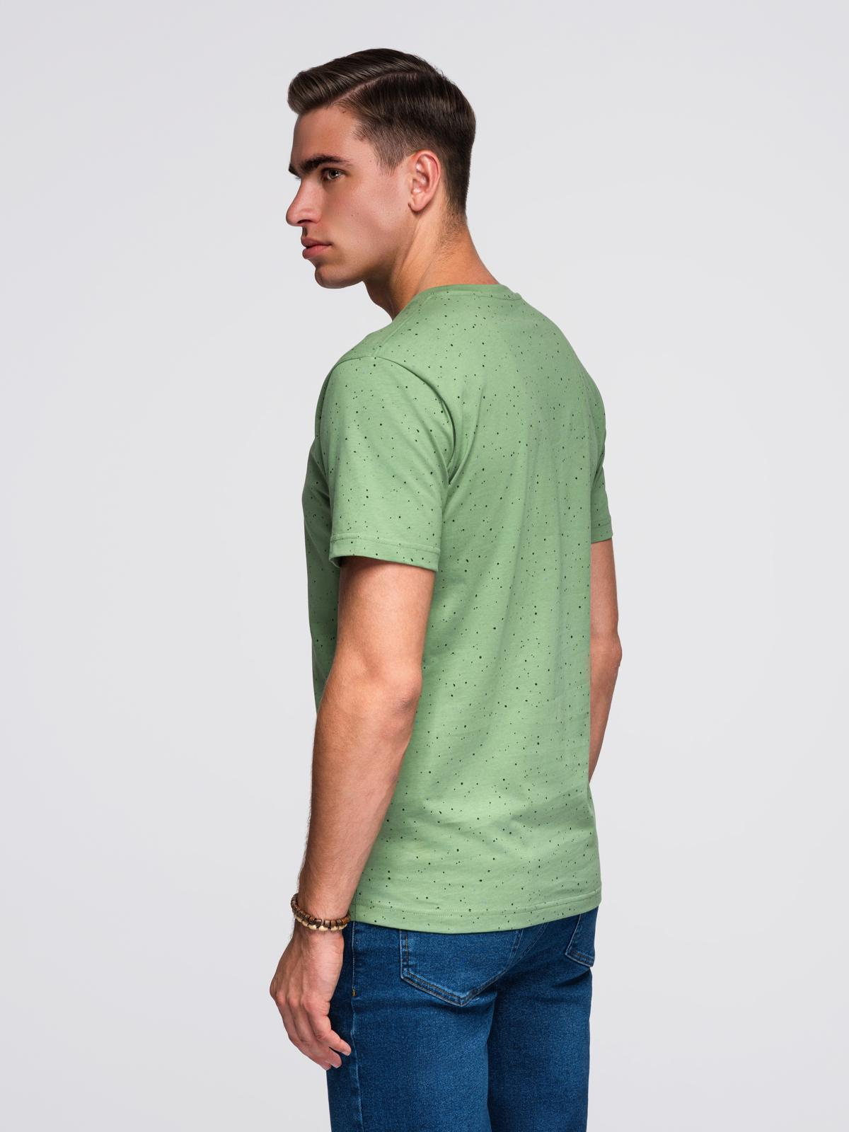Meeste kammitud puuvillast trükimustriga T-särk Ombre Clothing - Image 25