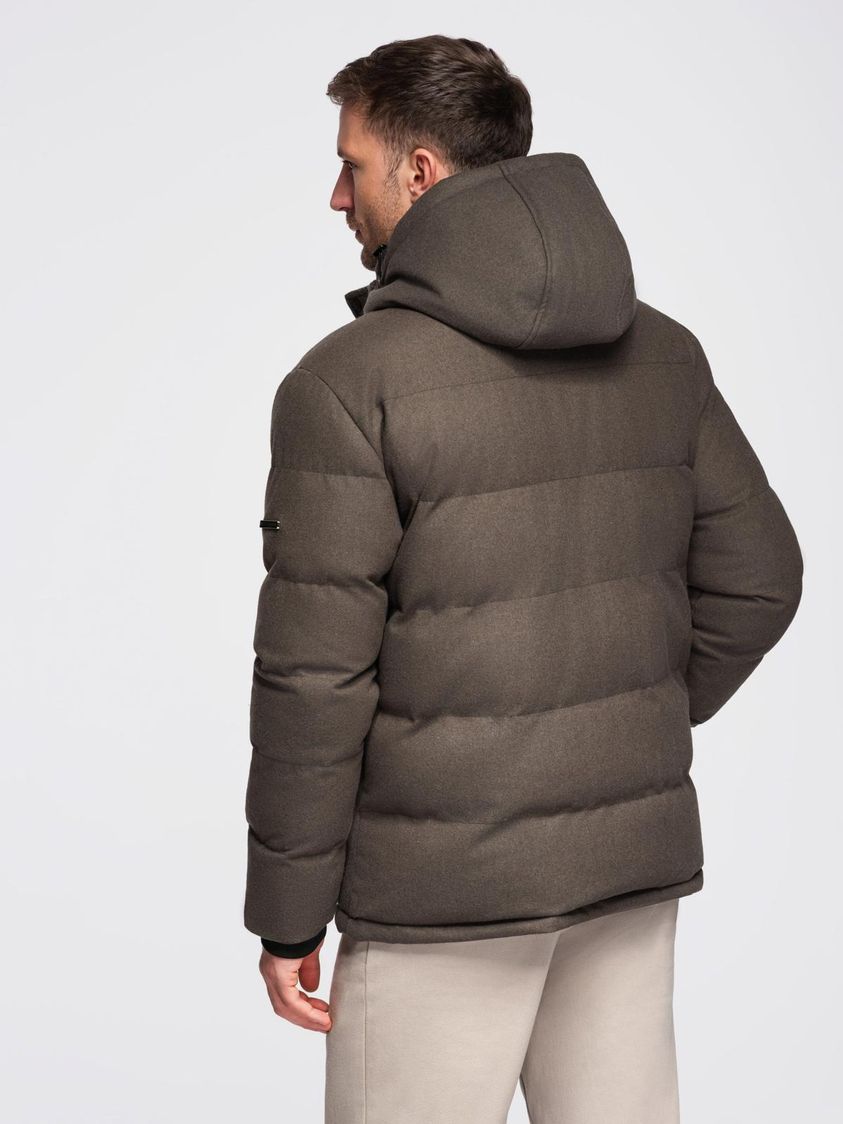 Meeste tepitud kapuutsiga jope Ombre Clothing - Image 22