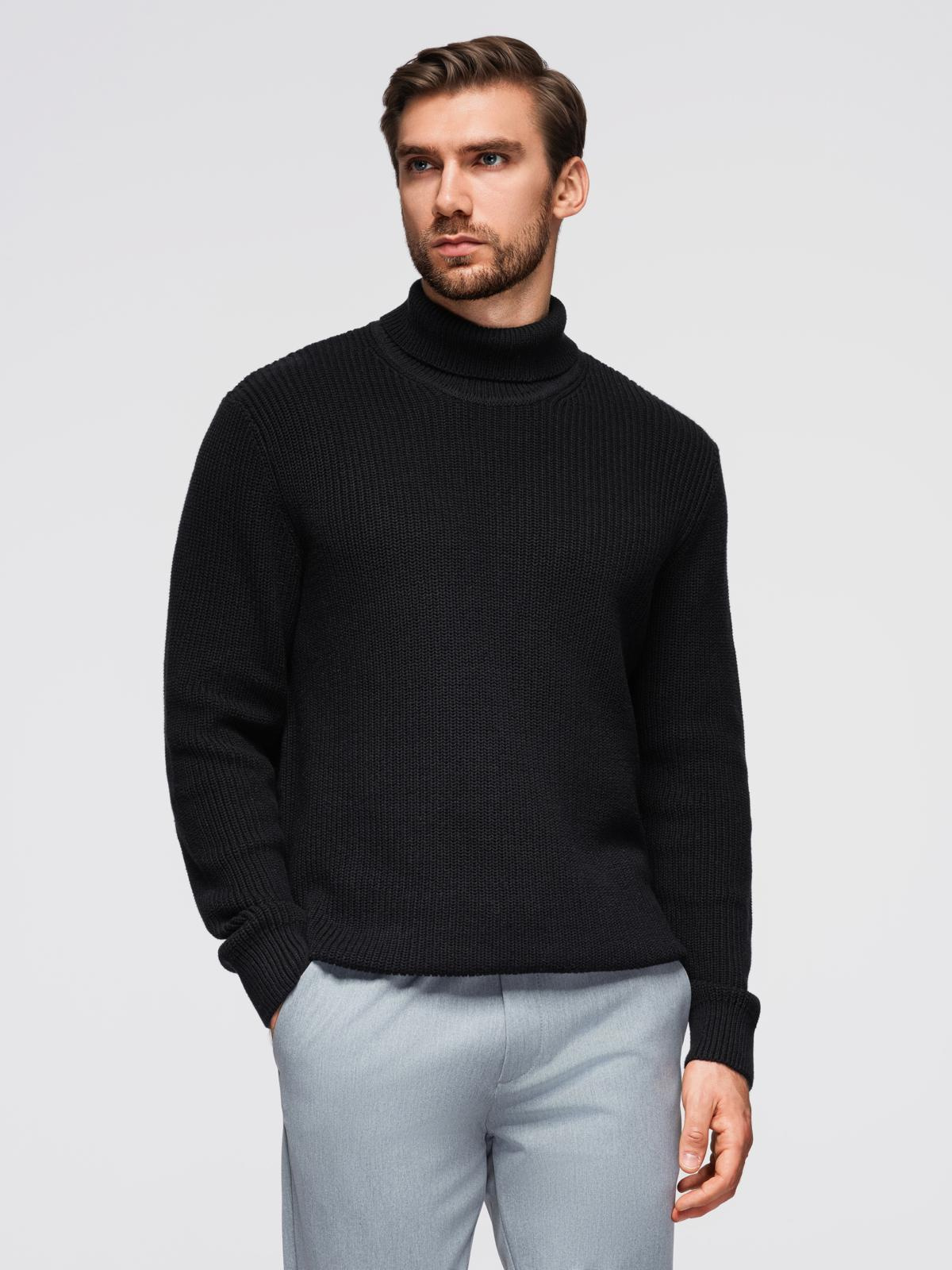 Ombre Clothing meeste kootud rullkaelusega kampsun - Image 10