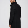 Ombre Clothing meeste poolpikk mantel püstkrae ja nööpidega - Thumbnail Image 15