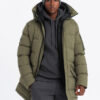 Meeste tepitud kapuutsiga jope Ombre Clothing - Thumbnail Image 22
