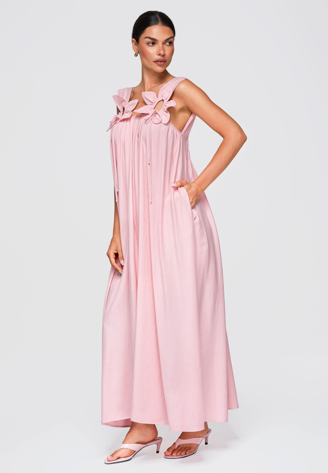 Ombre Clothing naiste maksikleit dekoratiivsete õlapaeltega - Image 14