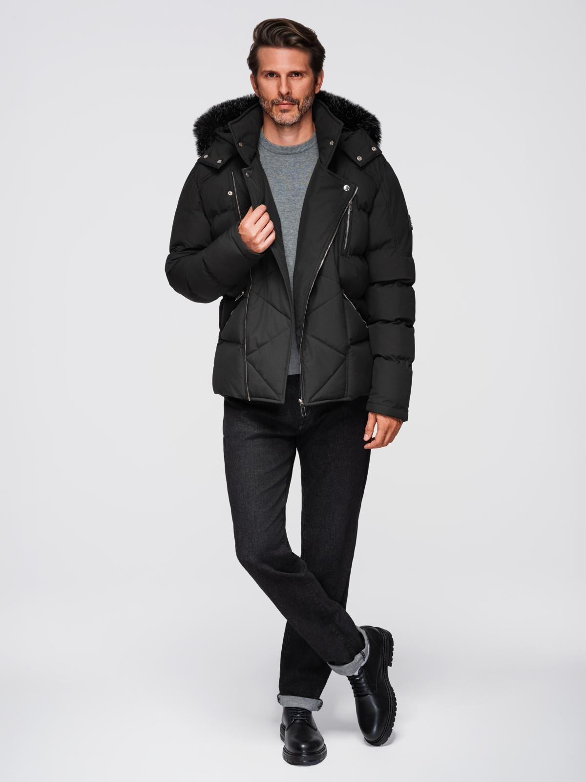 Meeste tepitud talvejakk kapuutsiga Ombre Clothing - Image 8