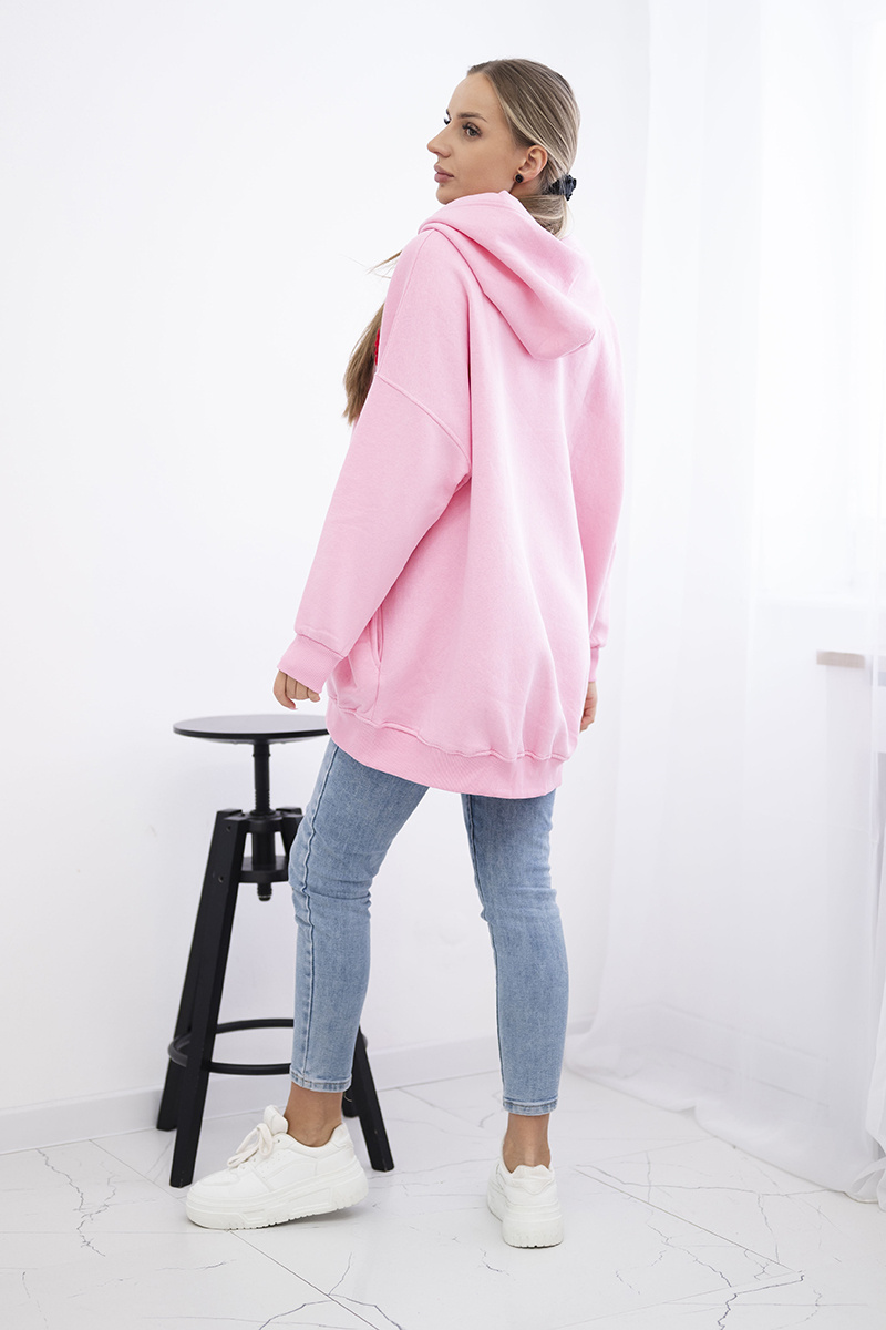 Kesi kapuutsiga dressipluus maasikakaunistustega - Image 17