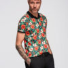 Meeste lillemustriga polosärk Ombre Clothing - Thumbnail Image 11