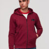 Meeste tõmblukuga kapuutsiga dressipluus Ombre Clothing - Thumbnail Image 19