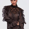 Ombre Clothing naiste pluus satside ja pitsdetailiga - Thumbnail Image 8