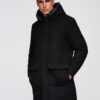 Meeste kapuutsiga mantel Ombre Clothing - Thumbnail Image 5