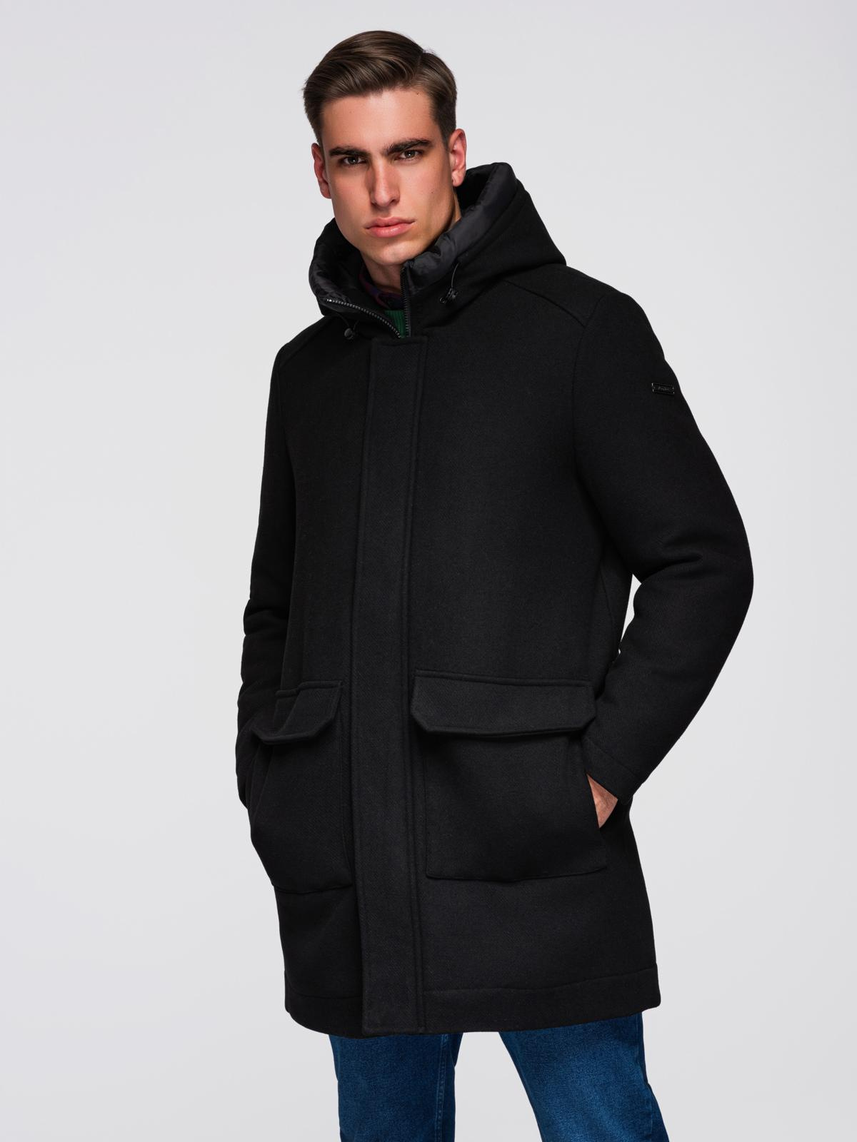 Meeste kapuutsiga mantel Ombre Clothing - Image 5