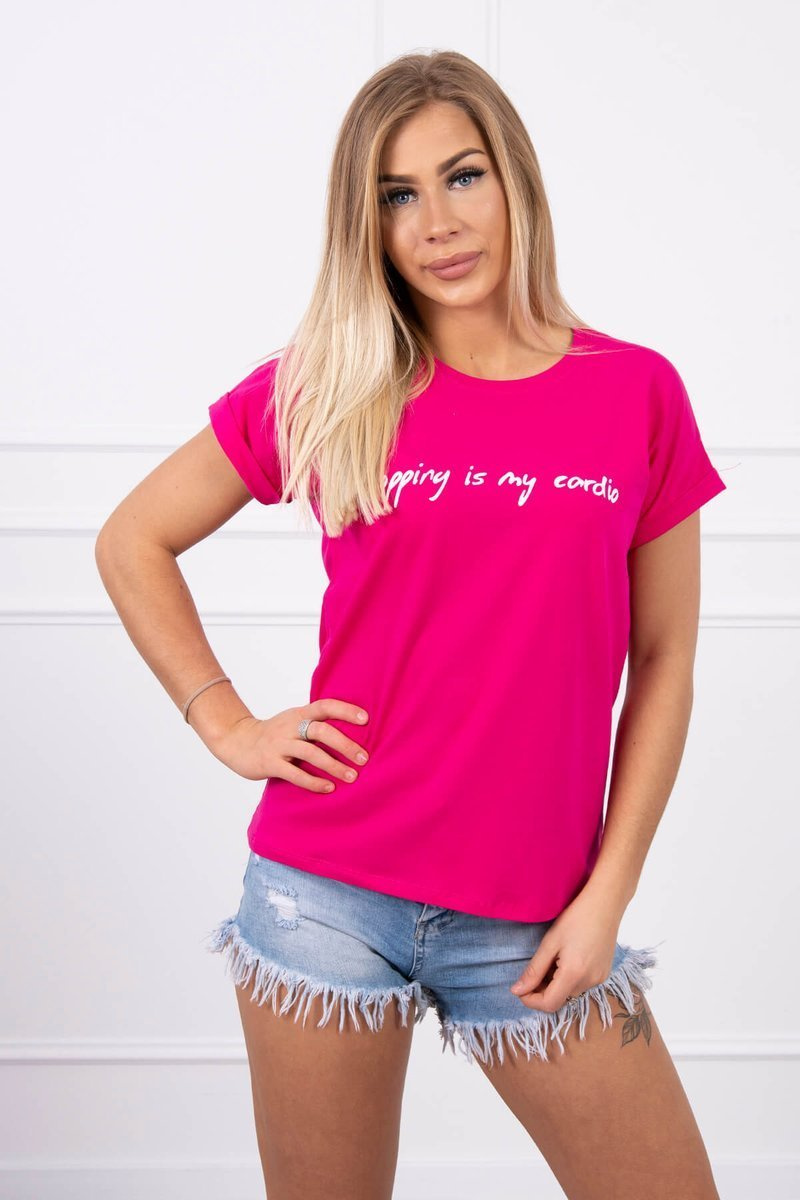 Naiste T-särk kirjaga „Shopping is my cardio“ - Image 35