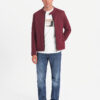 Meeste püstkraega biker-stiilis jope Ombre Clothing - Thumbnail Image 6