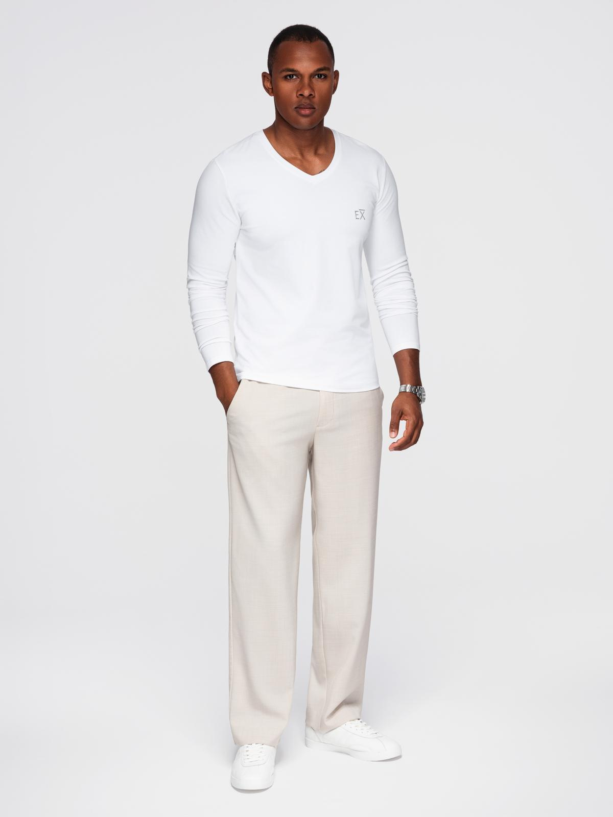Meeste pikkade käistega V-kaelusega särk Ombre Clothing - Image 10