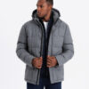 Meeste tepitud kapuutsiga jope Ombre Clothing - Thumbnail Image 30