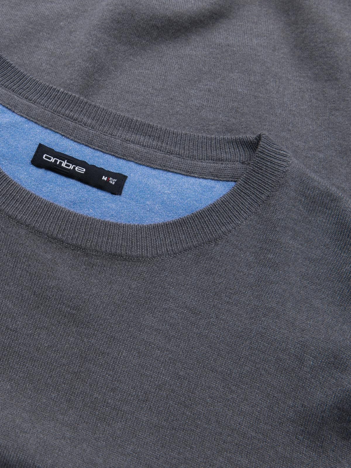 Ombre Clothing klassikaline ümara kaelusega meeste kampsun - Image 46