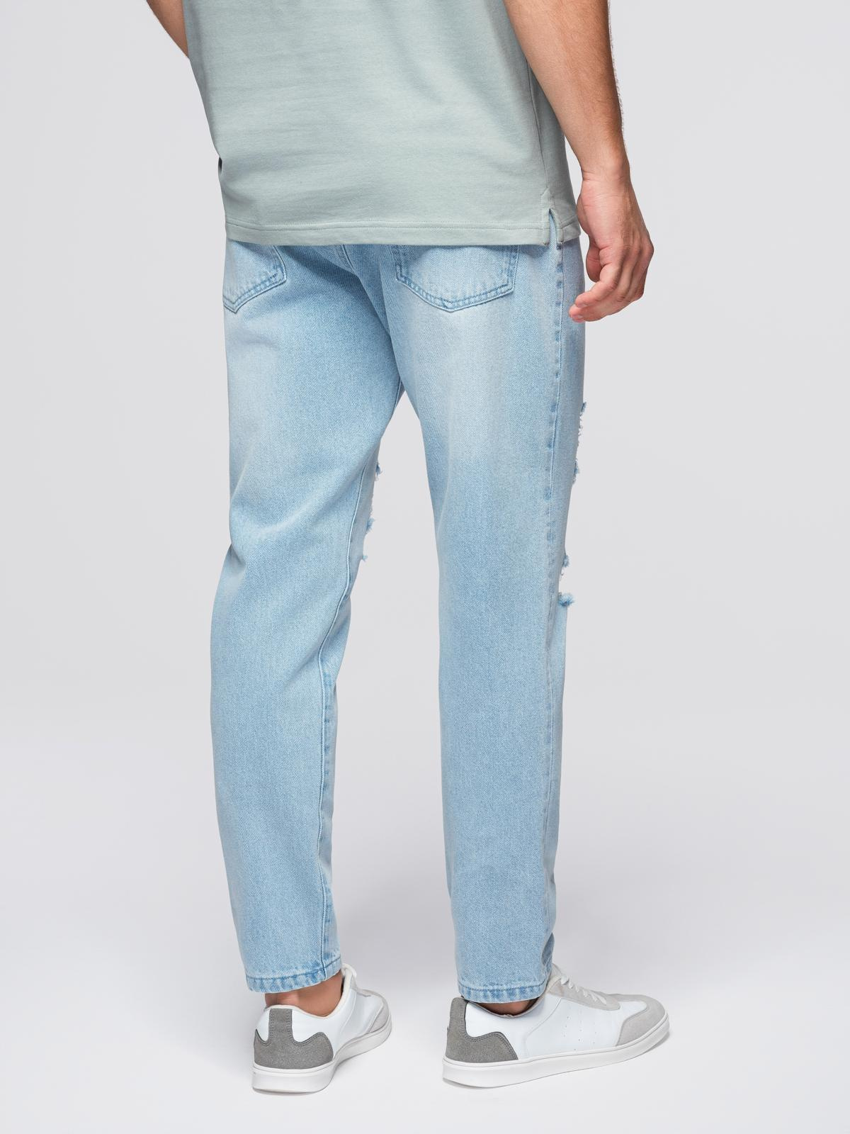 Meeste teksapüksid Ombre Clothing rebitud detailidega - Image 7