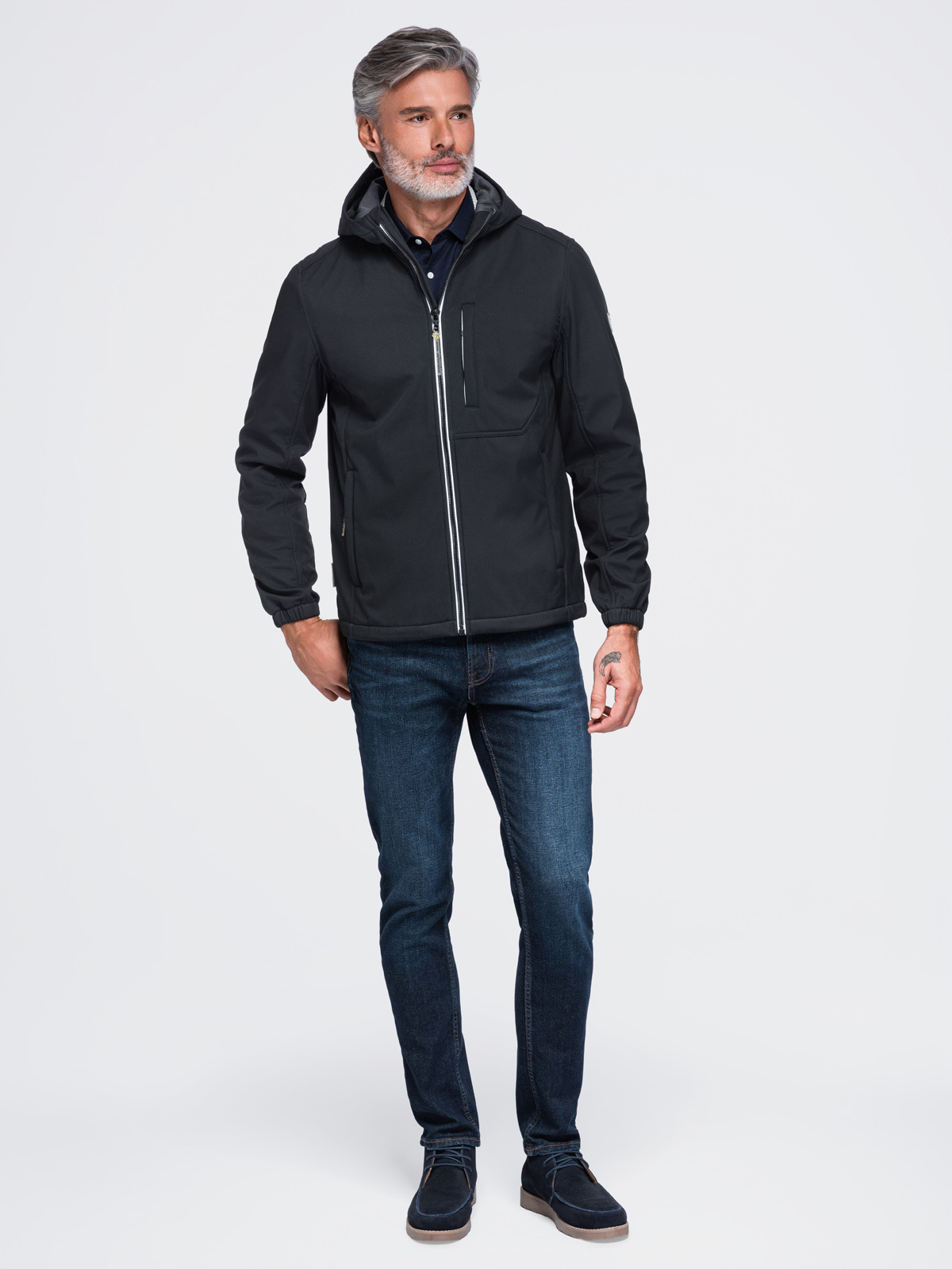 Meeste softshell-jakk Ombre kapuutsiga - Image 2