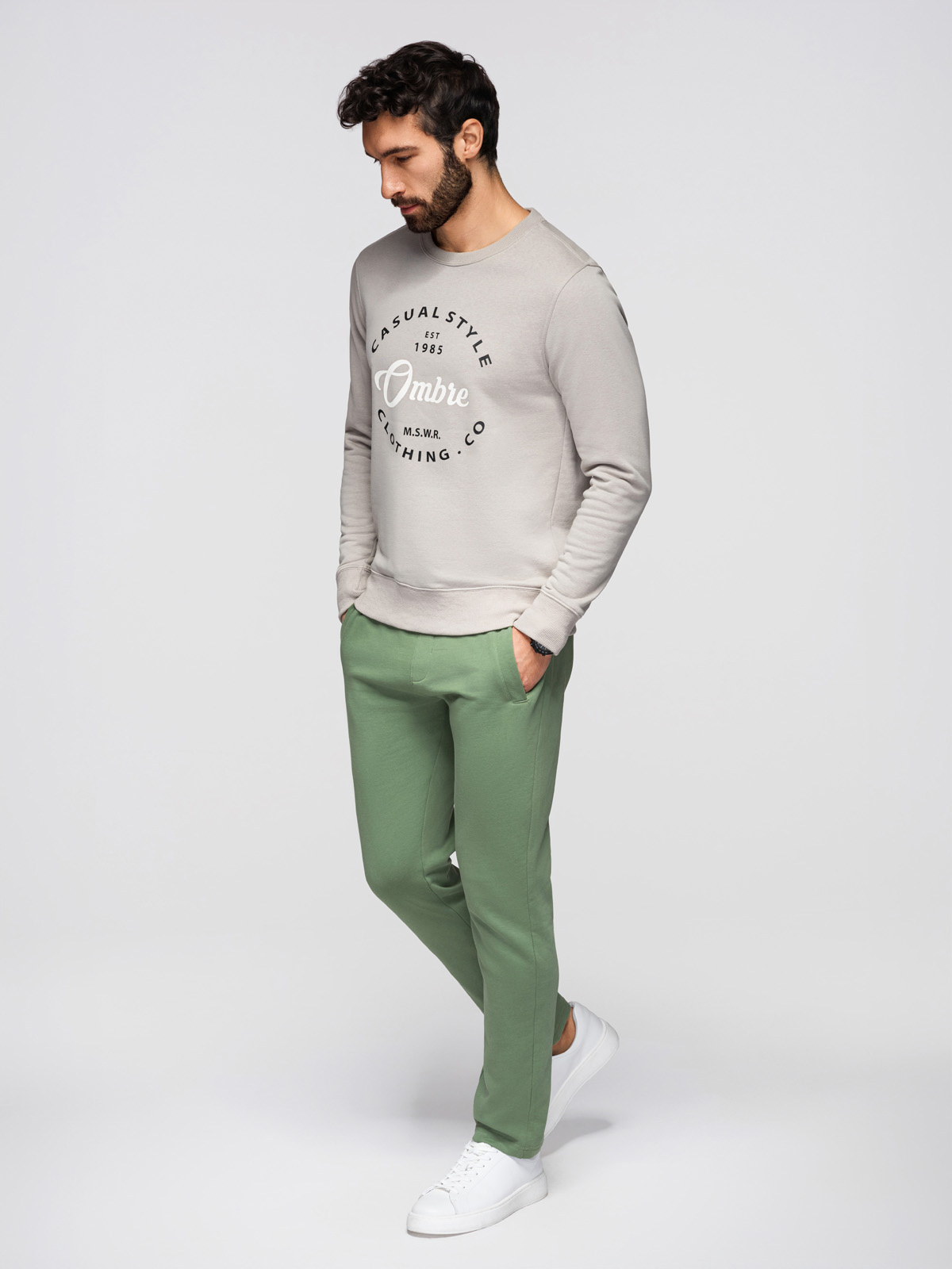 Meeste puuvillased dressipüksid Ombre Clothing - Image 26